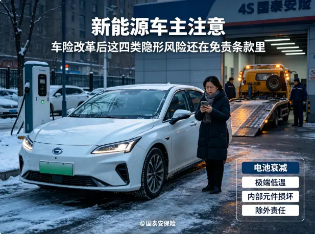 新能源车主注意：车险改革后这四类隐形风险还在免责条款里(图1)