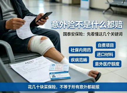 花几十块买意外险摔断腿却只报几百块？你可能一直没搞懂意外险(图1)