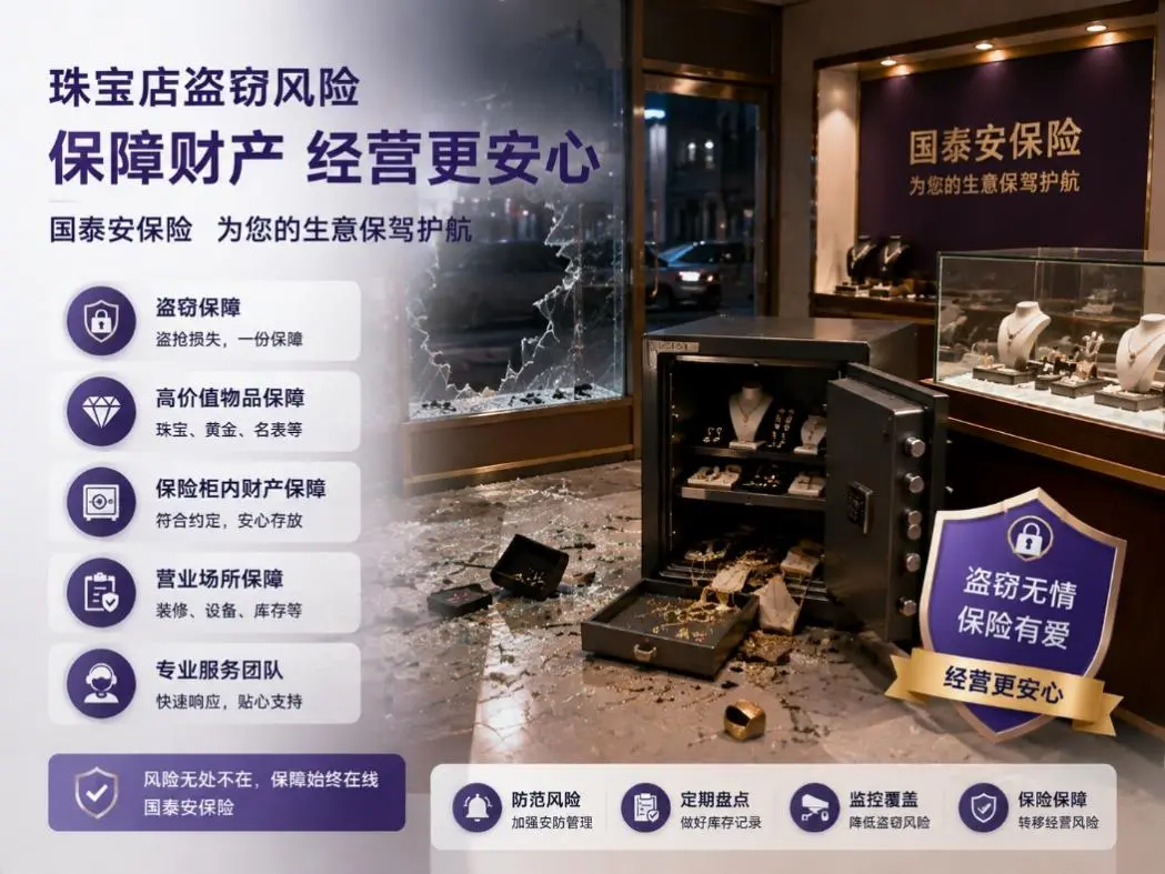 珠宝店夜间失窃,保险柜里的货值上百万元:普通财产险和盗窃保险是一回事吗?(图1) 珠宝店夜间失窃,保险柜里的货值上百万元:普通财产险和盗窃保险是一回事吗?(图1)