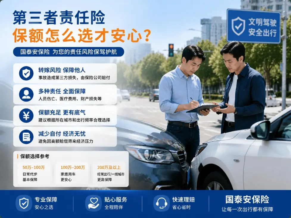 第三者责任险保额怎么选择？一场普通事故背后的风险提醒(图1)