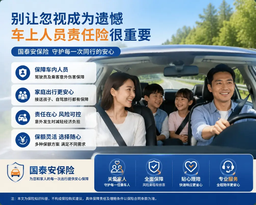 为什么很多车主续保时会忽略车上人员责任险？家庭用车需要重新认识保障(图1)